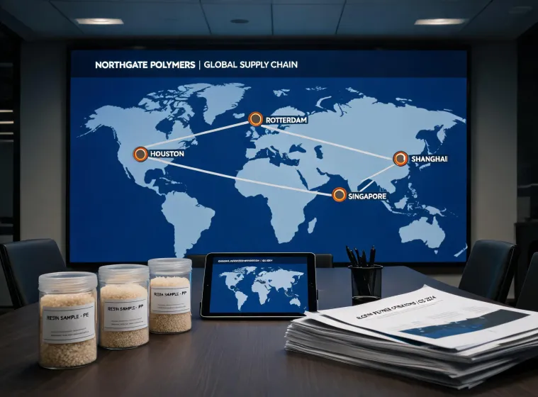 World map with SABIC facility dots