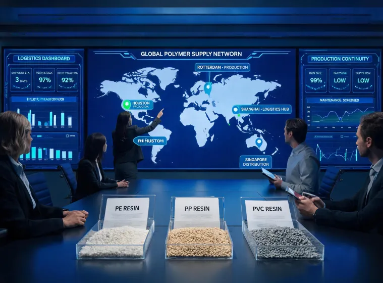 Global polymer supply control room